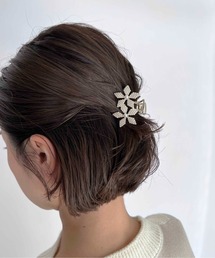 PICCIN | パールフラワーヘアクリップ(バレッタ/ヘアクリップ)