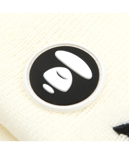 AAPE BY A BATHING APE（エーエイプバイアベイシングエイプ）の「AAPE NOW KNIT CAP（ニットキャップ/ビーニー・メンズ・ブラック/アイボリー/ホワイト×ブラック/ブルー系その他/パープル系その他2・FREE）」の8枚目の写真
