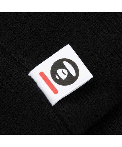 AAPE BY A BATHING APE（エーエイプバイアベイシングエイプ）の「AAPE NOW KNIT CAP（ニットキャップ/ビーニー・メンズ・ブラック/アイボリー/ホワイト×ブラック/ブルー系その他/パープル系その他2・FREE）」の15枚目の写真