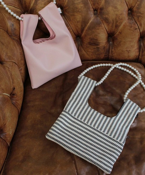 ROOTOTE（ルートート）の「【取外し可能ショルダー付き】ルートート/【直営店限定】LT.パールショルダー.ミニショッパー-A（ショルダーバッグ・レディース・シルバー/ブラック系その他/ライトピンク/ブラック系その他2・FREE）」の18枚目の写真