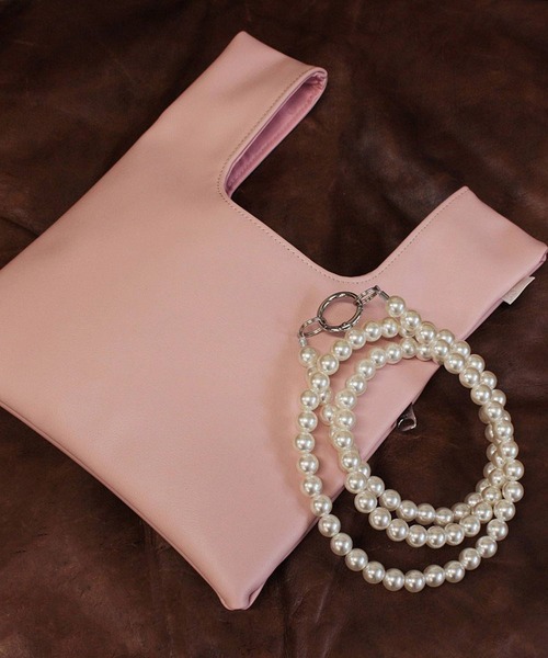 ROOTOTE（ルートート）の「【取外し可能ショルダー付き】ルートート/【直営店限定】LT.パールショルダー.ミニショッパー-A（ショルダーバッグ・レディース・シルバー/ブラック系その他/ライトピンク/ブラック系その他2・FREE）」の13枚目の写真