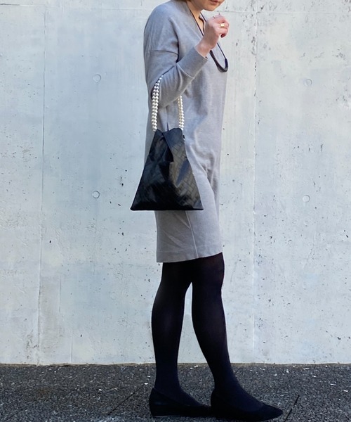 ROOTOTE（ルートート）の「【取外し可能ショルダー付き】ルートート/【直営店限定】LT.パールショルダー.ミニショッパー-A（ショルダーバッグ・レディース・シルバー/ブラック系その他/ライトピンク/ブラック系その他2・FREE）」の6枚目の写真