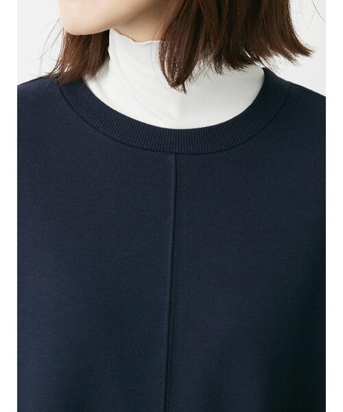 Green　Parks（グリーンパークス）の「袖ボリューム裏毛ワンピース（ワンピース・レディース・ダークネイビー/ダークブルー/グレー・FREE）」の10枚目の写真