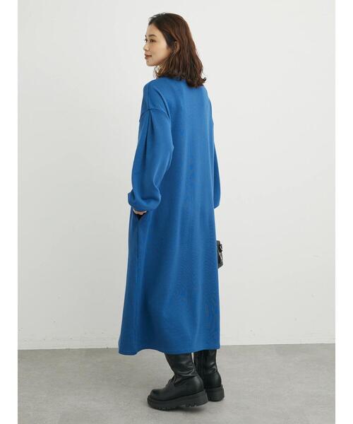 Green　Parks（グリーンパークス）の「袖ボリューム裏毛ワンピース（ワンピース・レディース・ダークネイビー/ダークブルー/グレー・FREE）」の21枚目の写真