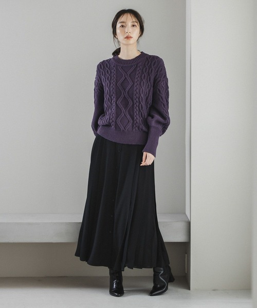 セール】サイドプリーツスカート176400（スカート）｜Andemiu