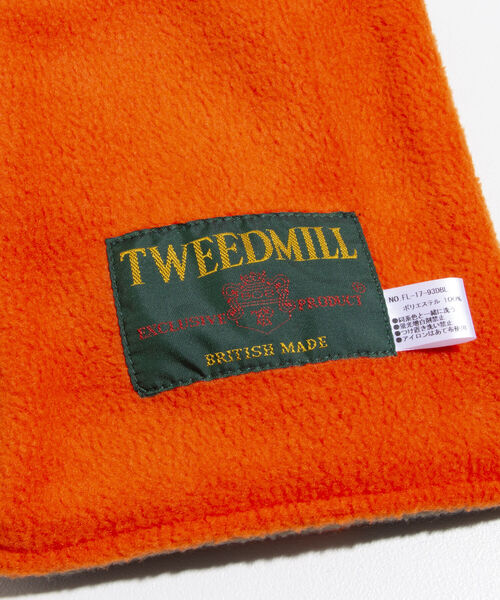 TWEED MILL(ツイードミル)の「【TWEED MILL/ツイードミル】GLOSTER別注 差し込みFLEECE SCARF マフラー(マフラー・メンズ・ブラック/オレンジ/ブルー系その他/ボルドー/ブルー系その他7/キナリ・FREE)」の9枚目の写真