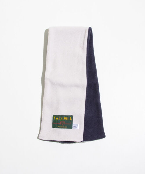TWEED MILL(ツイードミル)の「【TWEED MILL/ツイードミル】GLOSTER別注 差し込みFLEECE SCARF マフラー(マフラー・メンズ・ブラック/オレンジ/ブルー系その他/ボルドー/ブルー系その他7/キナリ・FREE)」の19枚目の写真
