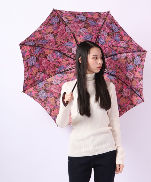 【セール】GRACITO 日本製 裏花柄プリント ジャンプ長傘（長傘）｜FUNALIVE（ファンアライブ）