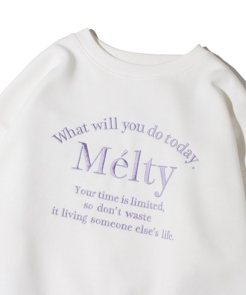 one way（ワンウェイ）の「Meltyロゴトレーナー（スウェット・レディース・ダークブルー/ライトグレー/アイボリー/ホワイト・FREE）」の12枚目の写真