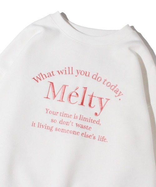 one way（ワンウェイ）の「Meltyロゴトレーナー（スウェット・レディース・ダークブルー/ライトグレー/アイボリー/ホワイト・FREE）」の13枚目の写真