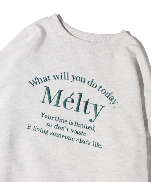 one way（ワンウェイ）の「Meltyロゴトレーナー（スウェット・レディース・ダークブルー/ライトグレー/アイボリー/ホワイト・FREE）」の14枚目の写真