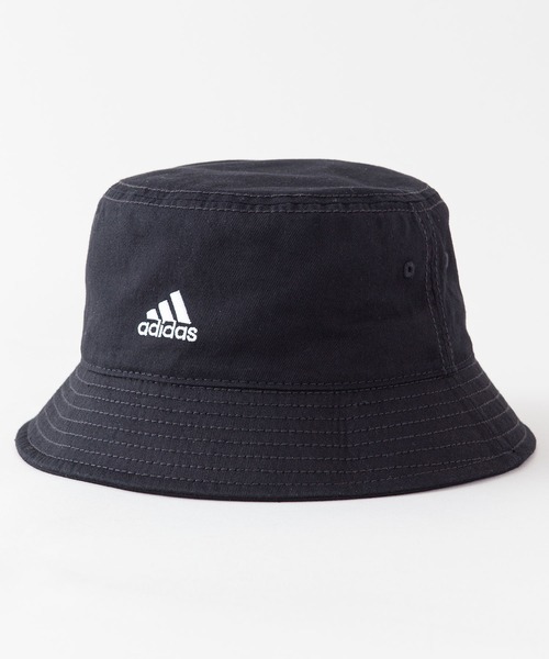 adidas(アディダス)の「【ADIDAS/アディダス】ツイルバケットハット ワンポイントブランドロゴ刺繍 オーガニックコットン素材(ハット・メンズ・ブラック/ベージュ/ライトベージュ・FREE)」の2枚目の写真