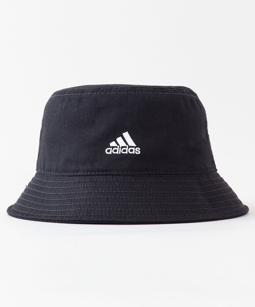 adidas(アディダス)の「【ADIDAS/アディダス】ツイルバケットハット ワンポイントブランドロゴ刺繍 オーガニックコットン素材(ハット・メンズ・ブラック/ベージュ/ライトベージュ・FREE)」の7枚目の写真