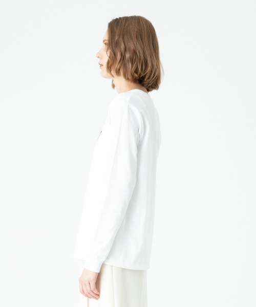 allureville(アルアバイル)の「フロッキーロゴロンT(Tシャツ/カットソー・レディース・ホワイト・2)」の3枚目の写真