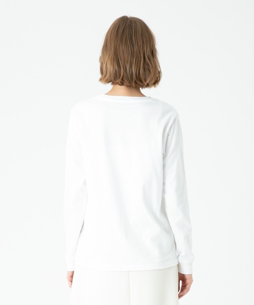 allureville(アルアバイル)の「フロッキーロゴロンT(Tシャツ/カットソー・レディース・ホワイト・2)」の4枚目の写真