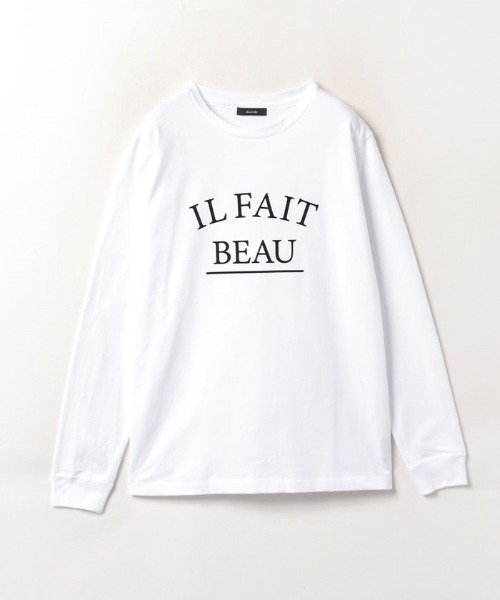 allureville(アルアバイル)の「フロッキーロゴロンT(Tシャツ/カットソー・レディース・ホワイト・2)」の7枚目の写真