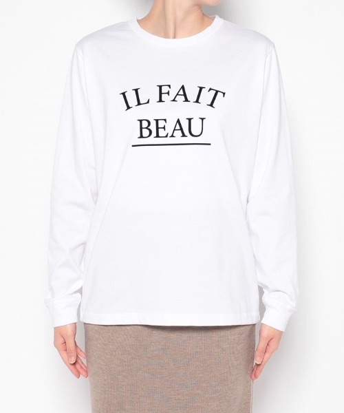 allureville(アルアバイル)の「フロッキーロゴロンT(Tシャツ/カットソー・レディース・ホワイト・2)」の8枚目の写真