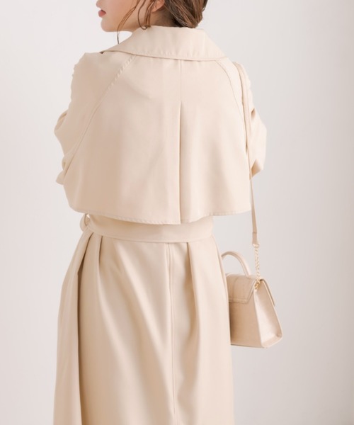 OLIVE des OLIVE（オリーブデオリーブ）の「olive basicトレンチコート（トレンチコート・レディース・ベージュ/サックスブルー/ライトベージュ・SMALL/MEDIUM/LARGE）」の11枚目の写真