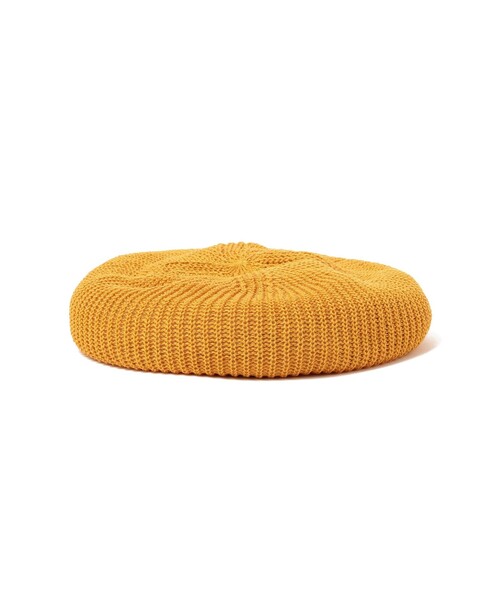 BEAMS（ビームス）の「BEAMS / リネン ベレー（ハンチング/ベレー帽・メンズ・ブラック/イエロー/グリーン系その他2/ベージュ/パープル・ONE SIZE）」の5枚目の写真