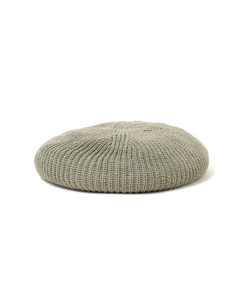 BEAMS（ビームス）の「BEAMS / リネン ベレー（ハンチング/ベレー帽・メンズ・ブラック/イエロー/グリーン系その他2/ベージュ/パープル・ONE SIZE）」の3枚目の写真