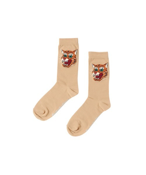 Onitsuka Tiger（オニツカタイガー）の「MIDDLE SOCKS / ミドルソックス（ソックス/靴下・レディース・ライトピンク/ホワイト/ブラック/ブラウン/ベージュ/ライトグリーン/ピンク系その他/グレー系その他/ブルーグリーン/スモークピンク/ベージュ系その他/グレー系その他2/ベージュ系その他2・S/M/L）」の6枚目の写真