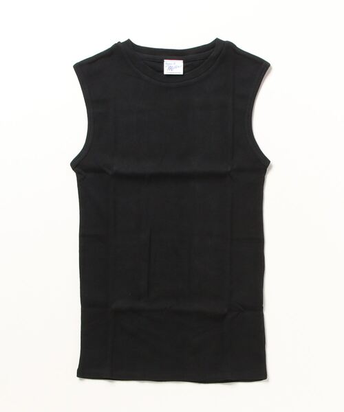 MILLER（ミラー）の「【Robert P. Miller】パネルリブ スリーブレス タンクトップ 817C（Tシャツ/カットソー・レディース・ホワイト/ブラック/ヘザーグレー・FREE）」の9枚目の写真