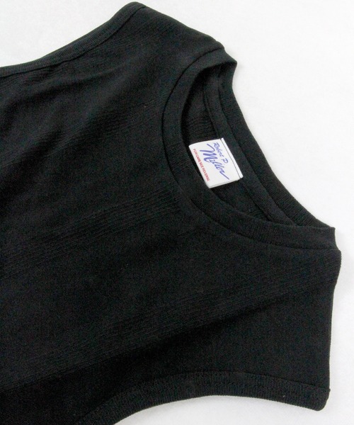 MILLER（ミラー）の「【Robert P. Miller】パネルリブ スリーブレス タンクトップ 817C（Tシャツ/カットソー・レディース・ホワイト/ブラック/ヘザーグレー・FREE）」の8枚目の写真