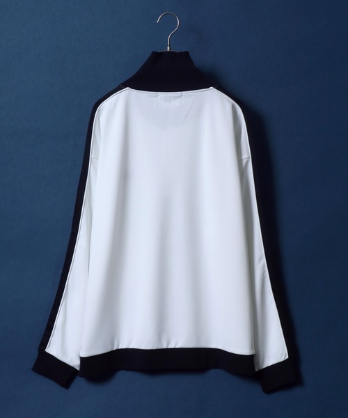 ANPAS（アンパス）の「ANPAS Oversized Side Line Track Jacket/ANPAS 別注 オーバーサイズ サイドライン トラックジャケット ジャージ（ジャージ・メンズ・ベージュ/ブラック/サックスブルー/ワイン/ホワイト/ネイビー・L/M）」の17枚目の写真