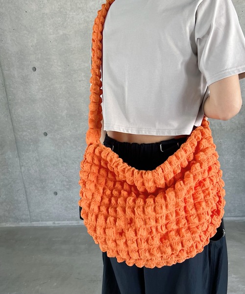 PAGEBOY（ページボーイ）の「スクエアジャガードショルダーバッグ（ショルダーバッグ・レディース・ブラック/グリーン/オフホワイト/オレンジ/ブルー・FREE）」の22枚目の写真