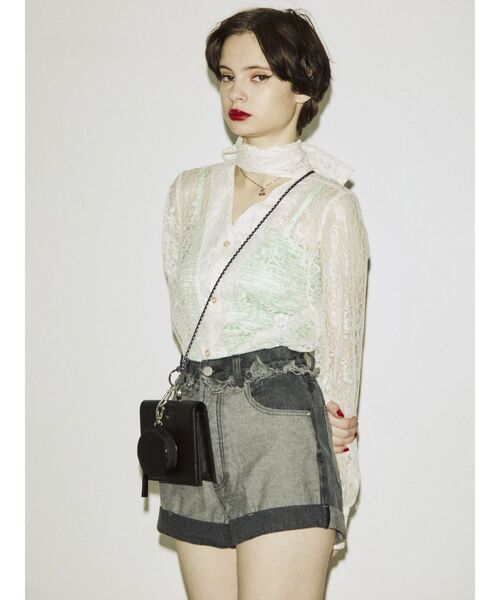 jouetie(ジュエティ)の「リメイクライクデニムショートパンツ(デニムパンツ・レディース・ブラック/ブルー・SMALL/MEDIUM)」の16枚目の写真