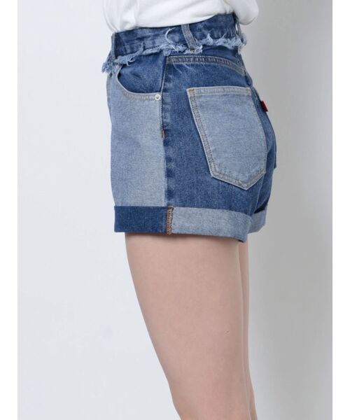 jouetie(ジュエティ)の「リメイクライクデニムショートパンツ(デニムパンツ・レディース・ブラック/ブルー・SMALL/MEDIUM)」の17枚目の写真