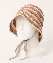 OVERRIDE | OVERRIDE  RAFFIA CROCHET TULIP(ハット)