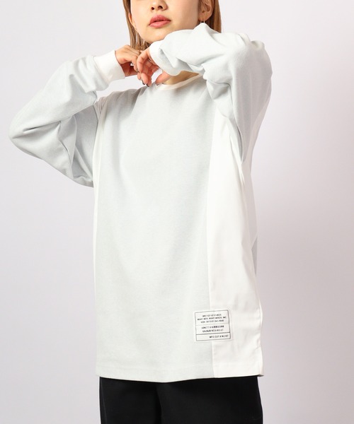 MMMM（エムエムエムエム）の「MMMM ジャガード切替パッチクルーネック（Tシャツ/カットソー・メンズ・ブラック/グレー系その他/グレー/ブラック系その他・M/L）」の11枚目の写真