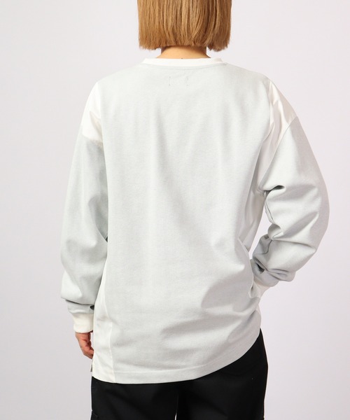 MMMM（エムエムエムエム）の「MMMM ジャガード切替パッチクルーネック（Tシャツ/カットソー・メンズ・ブラック/グレー系その他/グレー/ブラック系その他・M/L）」の13枚目の写真