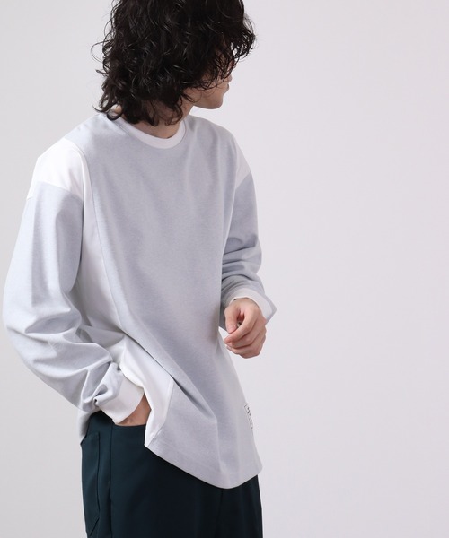 MMMM（エムエムエムエム）の「MMMM ジャガード切替パッチクルーネック（Tシャツ/カットソー・メンズ・ブラック/グレー系その他/グレー/ブラック系その他・M/L）」の19枚目の写真