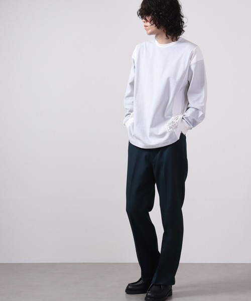 MMMM（エムエムエムエム）の「MMMM ジャガード切替パッチクルーネック（Tシャツ/カットソー・メンズ・ブラック/グレー系その他/グレー/ブラック系その他・M/L）」の21枚目の写真