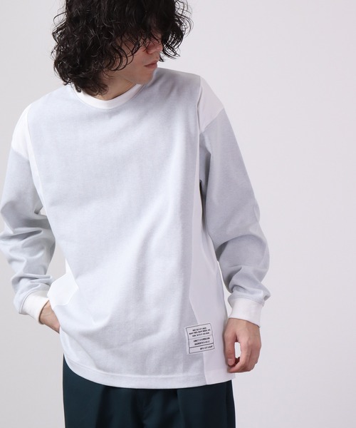 MMMM（エムエムエムエム）の「MMMM ジャガード切替パッチクルーネック（Tシャツ/カットソー・メンズ・ブラック/グレー系その他/グレー/ブラック系その他・M/L）」の17枚目の写真