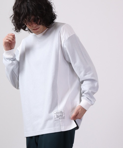 MMMM（エムエムエムエム）の「MMMM ジャガード切替パッチクルーネック（Tシャツ/カットソー・メンズ・ブラック/グレー系その他/グレー/ブラック系その他・M/L）」の18枚目の写真