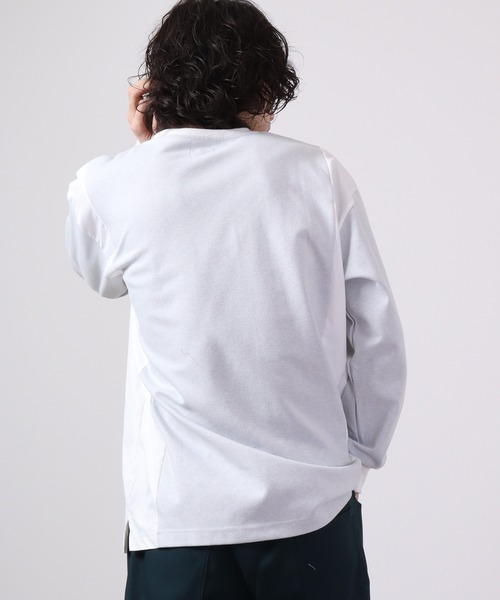 MMMM（エムエムエムエム）の「MMMM ジャガード切替パッチクルーネック（Tシャツ/カットソー・メンズ・ブラック/グレー系その他/グレー/ブラック系その他・M/L）」の20枚目の写真