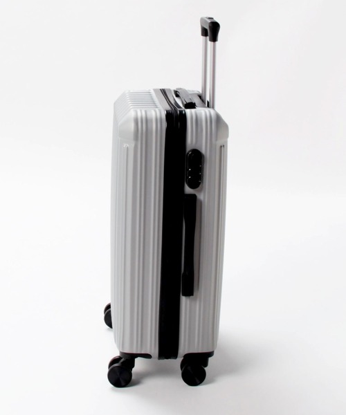 florist（フローリスト）の「【2size展開】【軽量キャリーバッグ】ユニセックスシンプルキャリーケース/スーツケース（スーツケース/キャリーバッグ・レディース・ピンク系2/シルバー系1・S/M）」の5枚目の写真