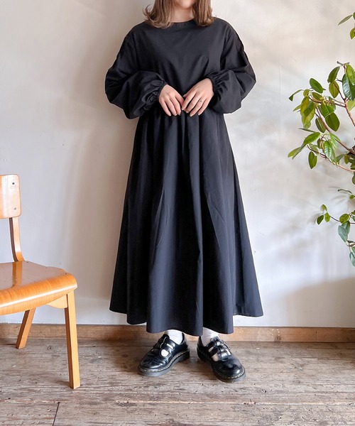 Mysa&Liina（ミーサリーナ）の「バンドカラーシャツワンピ（シャツワンピース・レディース・ブラック/オフホワイト/ストライプ・M）」の18枚目の写真