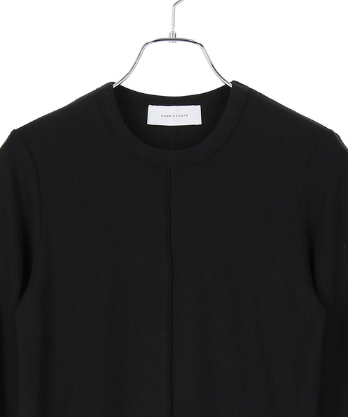 ADAM ET ROPE'（アダムエロペ）の「シアーカフスリブプルオーバー（Tシャツ/カットソー・レディース・サックスブルー/ホワイト/ブラック・FREE）」の15枚目の写真