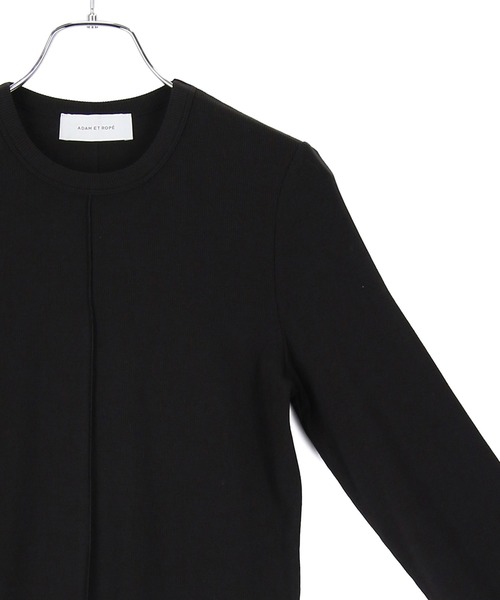 ADAM ET ROPE'（アダムエロペ）の「シアーカフスリブプルオーバー（Tシャツ/カットソー・レディース・サックスブルー/ホワイト/ブラック・FREE）」の16枚目の写真
