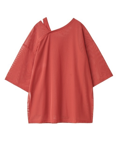 MANOF（マノフ）の「LAYERED OFF SHOULDER TOPS（その他トップス・レディース・レッド/ベージュ/ブラック・FREE）」の6枚目の写真