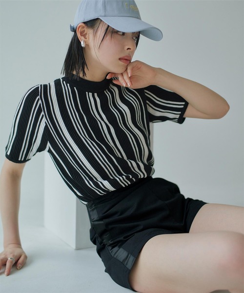 miette（ミエット）の「ｻｲﾄﾞﾗｲﾝｼｮｰﾄﾊﾟﾝﾂ（その他パンツ・レディース・ホワイト/レッド/ブラック・S/M）」の2枚目の写真