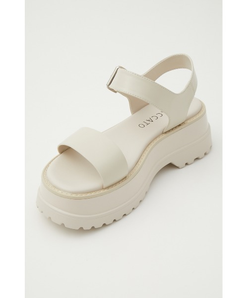 STACCATO（スタッカート）の「ダーシープラットフォームサンダル（サンダル・レディース・ブラック/ホワイト・24cm/22cm/22.5cm/23cm/23.5cm/24.5cm）」の6枚目の写真