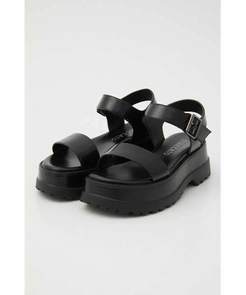 STACCATO（スタッカート）の「ダーシープラットフォームサンダル（サンダル・レディース・ブラック/ホワイト・24cm/22cm/22.5cm/23cm/23.5cm/24.5cm）」の4枚目の写真