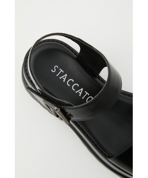 STACCATO（スタッカート）の「ダーシープラットフォームサンダル（サンダル・レディース・ブラック/ホワイト・24cm/22cm/22.5cm/23cm/23.5cm/24.5cm）」の10枚目の写真