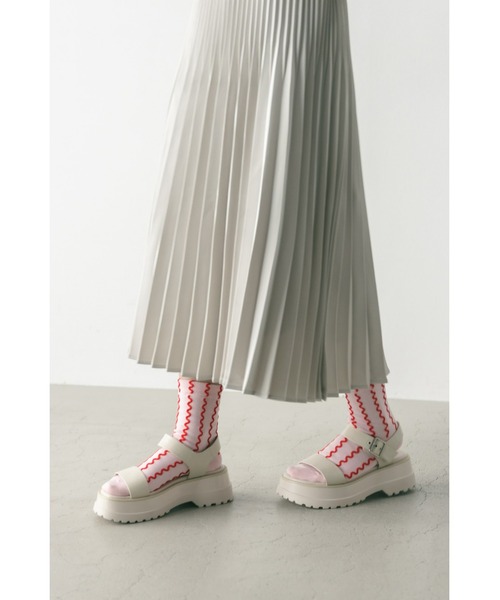 STACCATO（スタッカート）の「ダーシープラットフォームサンダル（サンダル・レディース・ブラック/ホワイト・24cm/22cm/22.5cm/23cm/23.5cm/24.5cm）」の22枚目の写真