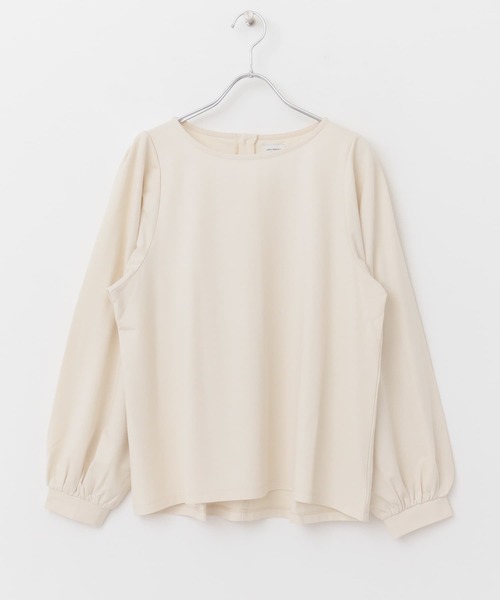 URBAN RESEARCH DOORS（アーバンリサーチドアーズ）の「ボリュームスリーブカットソー（Tシャツ/カットソー・レディース・ネイビー/ライトベージュ・MEDIUM）」の10枚目の写真